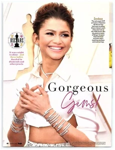 Zendaya Gorgeous 2020 Oscars Cute PAGE magazine CELEBRITY CLIPPING photo article - Foto 1 di 1