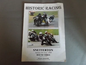1999 SNETTERTON PROGRAMME 6/6/99 - HISTORIC MOTORCYCLE RACES - VMCC - Picture 1 of 1