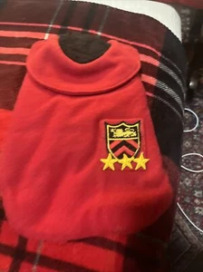 Abrigo de diseñador para perro chaqueta cálida 10 rojo polar militar - Imagen 1 de 5
