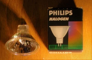 50 watts halogene light bulb clear 36o, GU 5,3, 12 Volts, bi pins, 2 pins, 2" - Picture 1 of 2