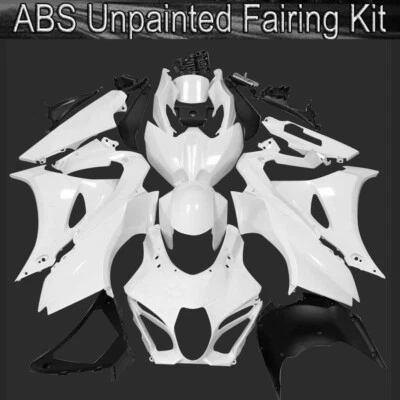Kit de carenado carrocería para Suzuki GSXR1000 2017-2022 sin pintar blanco ABS inyección Foto 1 de 4