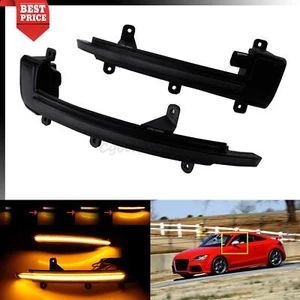 2x Schwarz LED Flügel Spiegel Außenspiegel Blinker für Audi TT/TTS 8J 2007-2014 - Picture 1 of 12