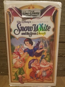 Snow White And The Seven Dwarfs Walt Disney's Masterpiece (VHS 1995) Vintage - Foto 1 di 4