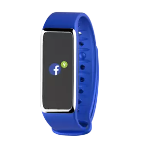 Reloj inteligente ZeFit - deportes - rastreador de actividad - azul - pantalla táctil a color - Imagen 1 de 3