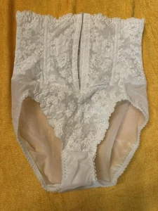 VNT VICTORIA SECRET Skin White High waist PANTY Shaper Med Girdle Union Boning - Picture 1 of 8
