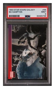 1993 Topps Star Wars Galaxy Series 1 #96 Bo Hampton Boba Fett Han Solo PSA 9 LOW - Picture 1 of 2