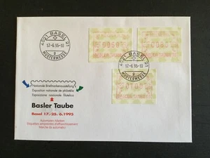 SWITZERLAND 1995 ‘Basler Taube 95’ Frama Labels FDC Basel FDI pmk (SW227) - Picture 1 of 1