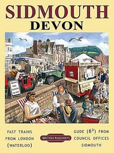 Sidmouth, Devon Railway Ad. Fridge Magnet - Picture 1 of 1