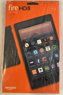 Brand New Amazon HD8 Tablet 8” Display 16 GB (7th Gen) Black - Image 1 of 4
