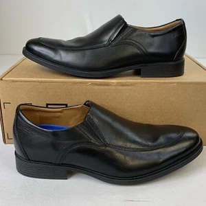 Clarks Herren Halbschuhe Whiddon Step Schwarz Leder Gr. 11,5 M Extrem Komfort - Bild 1 von 9