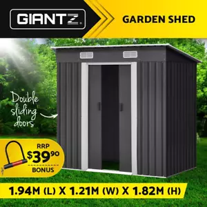 Giantz Garden Shed Sheds Outdoor Storage 1.94x1.21M Workshop House Tool Shelter - Picture 1 of 9