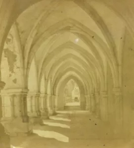 France Luxeuil the former cloister Old Half-Stereo Photo 1865 - Picture 1 of 3