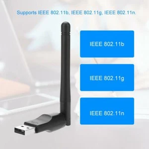 Carte USB sans fil 150 Mbit/s avec antenne 2dBi SMA 2,4 GHz adaptateur WiFi TDM - Photo 1/12