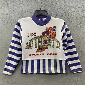 Vintage 90s Y2K Jet Set Kids Sports Gear Pullover Shirt Long Sleeves Size M NWT - Picture 1 of 15