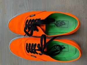 black orange vans