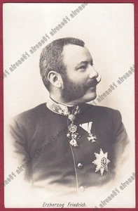 FEDERICO d'AUSTRIA 01 Erzherzog Friedrich von Habsburg-Teschen Cartolina FOTOGR. - Imagen 1 de 1