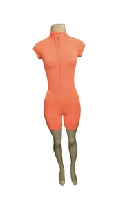  Oh Polly Pagliaccetto Bodycon One Piece Donna Arancione Neon Tg 0 - Foto 1 di 13