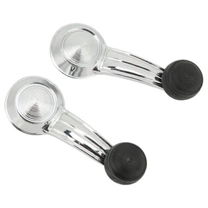 Window Crank Handle Chrome Inside Door Crank Handles Replacement For - Picture 1 of 22