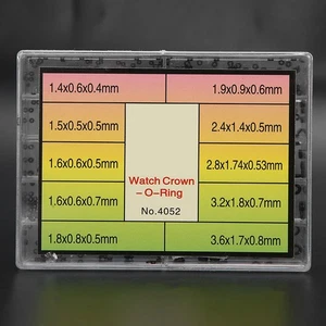 10 Grids Watch Head Waterproof Ring Watch Crown ORing Waterproof Seals Repair - Picture 1 of 12