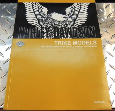 OEM HARLEY 2019 TRI-GLIDE & FREEWHEELER TRICICLO SUPLEMENTO MANUAL DE SERVICIO 94000549 Foto 1 de 4