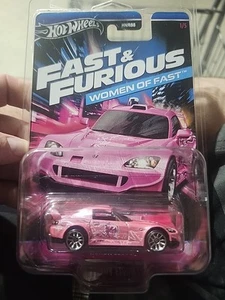 WOMEN ON FAST Hot Wheels FAST and FURIOUS HONDA S2000 PINK 1/5 - Picture 1 of 2