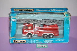 Matchbox SuperKings K-110 Fire Tender 1983 Boxed - Picture 1 of 8