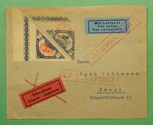 DR WHO 1925 SVIZZERA INCONTRO INTERNAZIONALE VOLO AVIAZIONE POSTA AEREA w3616 - Foto 1 di 3