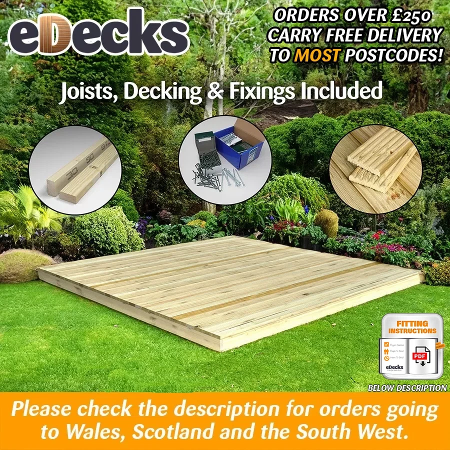 EXTREMELY CHEAP Reject Discount Decking Kits Complete Packs Multiple Sizes - Image 1 of 4