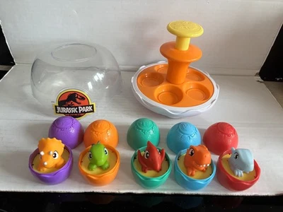 Tomy Toomies Dinosaur Children Toy Jurassic Park Spin and Hatch Dino Eggs - Image 1 of 4