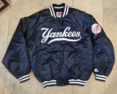 Vintage Starter New York Yankees Bomber Jacket Men’s XL MLB Baseball Streetwear - Image 1 of 4