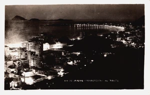 Brasil Río de Janeiro Copacabana Vintage RPPC C402 - Imagen 1 de 2
