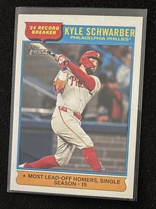 Kyle Schwarber - 2025 Topps Heritage Record Breaker #2  Phillies    I402 - Picture 1 of 2