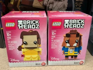 LEGO BRICKHEADZ: Belle (41595) & Beast (41596) Neu Versiegelt Schneller Versand - Bild 1 von 4