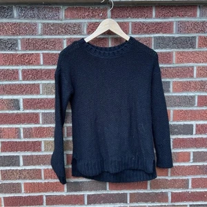 Hollister Black Chunky Knit Pullover Sweater - Picture 1 of 2