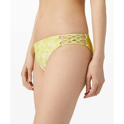 NWT Lululemon Coastline Swim Bottom Dappled Blossom Yellow Multi- Size 8 - Image 1 of 4