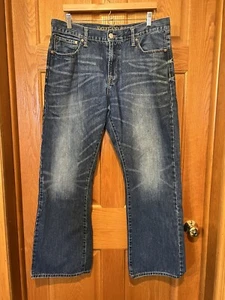 AM92 American Eagle Jeans Blau Bootcut Dark Wash Denim Herren 36x32 - Bild 1 von 4