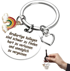 Kollegen Abschied Schlüsselanhänger Geschenk, Kollegin Freundschaftsgeschenke, M - Bild 1 von 7