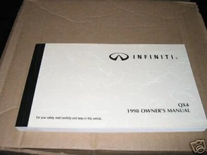 1998 INFINITI QX4 OWNERS MANUAL 98 QX 4 MINT NEW - Picture 1 of 1