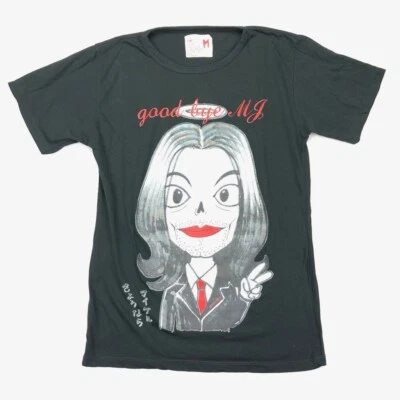 Camiseta SEVEN STAR "Goodbye MJ" Michael Jackson Gráfico S/S Negra • MEDIANA Foto 1 de 4