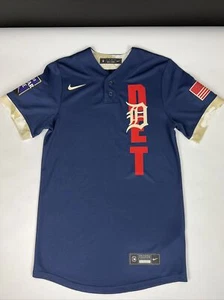 Nike Detroit Tigers 2021 MLB All-Star Game Replica Jersey. Navy/Camo, Sz XS Mens - Picture 1 of 7