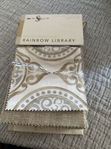 Stout Fabric Book Multi-Purpose Rainbow Library Book Smoke /chardonay Caramel