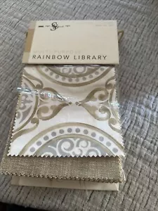 Stout Fabric Book Multi-Purpose Rainbow Library Book Smoke /chardonay Caramel - Picture 1 of 14