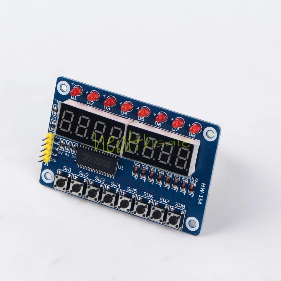 8-Bit LED 8-Bit Digital Tube 8 KeyS TM1638 Display module - Image 1 of 1