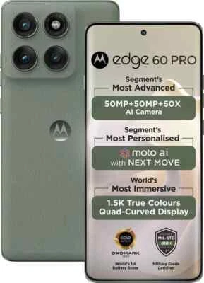 MOTOROLA Edge 60 Pro 5G ( Grey 512GB 16GB RAM) Dimensity 8350 Global Version. - Image 1 of 4