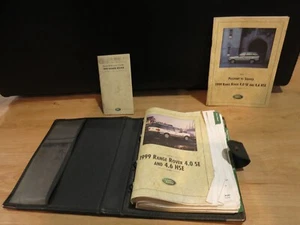 1999 Range Rover 4.0 SE / 4,6 HSE OWNERS MANUAL BOOK SET // COMPLETE - Imagen 1 de 2