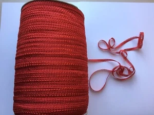 1000 Yd Roll Pretty Red 10mm Lace Edging Craft Trimming - Picture 1 of 2