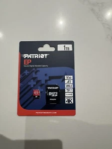 Karta pamięci Patriot EP Series 1TB Micro SDXC V30 A1 UHS-I U3 4K UHD - - Zdjęcie 1 z 1