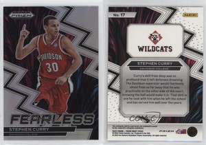 2023-24 Panini Prizm Draft Picks Fearless Silver Prizm Stephen Curry #17