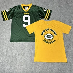Lot of 2 Green Bay Packers NFL Football Jersey + Shirt Youth Size XL 14/16 - Picture 1 of 19