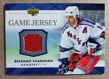 2007-08 Upper Deck Brendan Shanahan Game Used Jersey New York Rangers